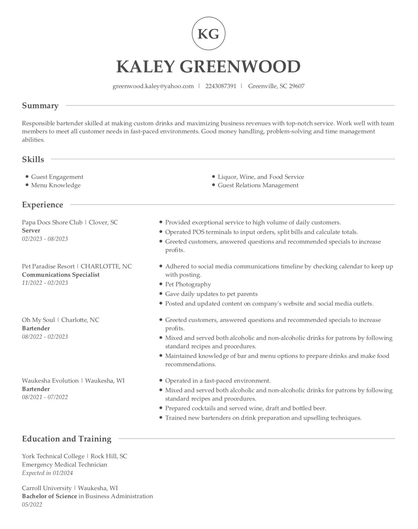 Kaley Greenwood
